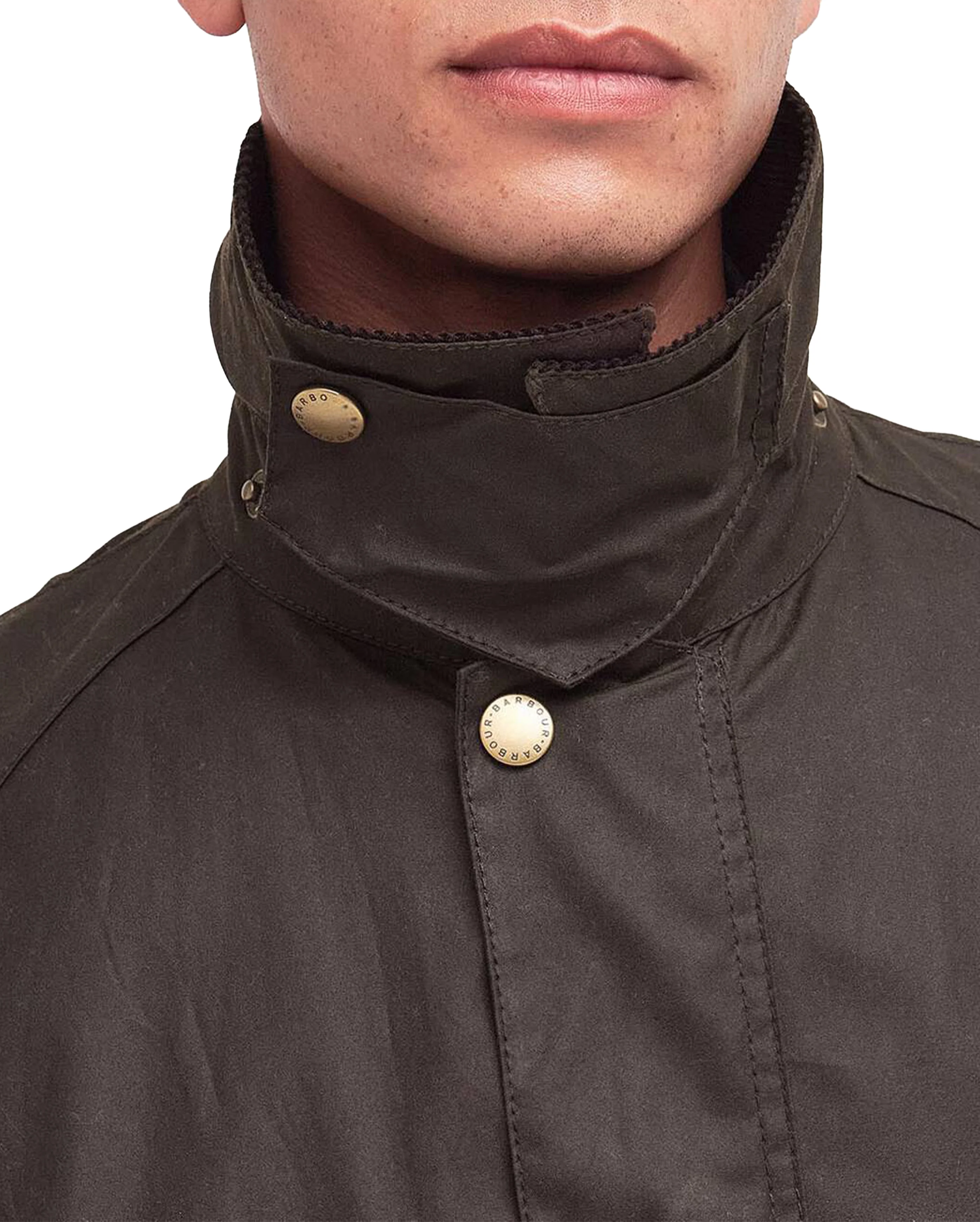 Ashby Wax Jacket Olive - Image 3