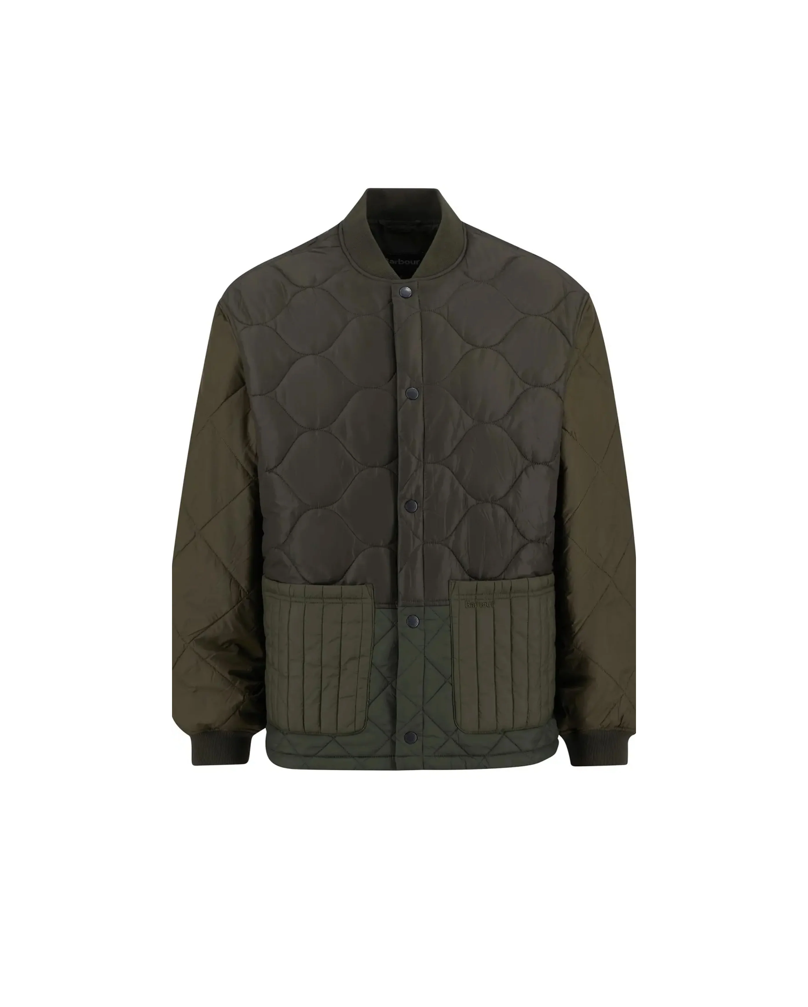 Cording Quilted Jacket Army Green