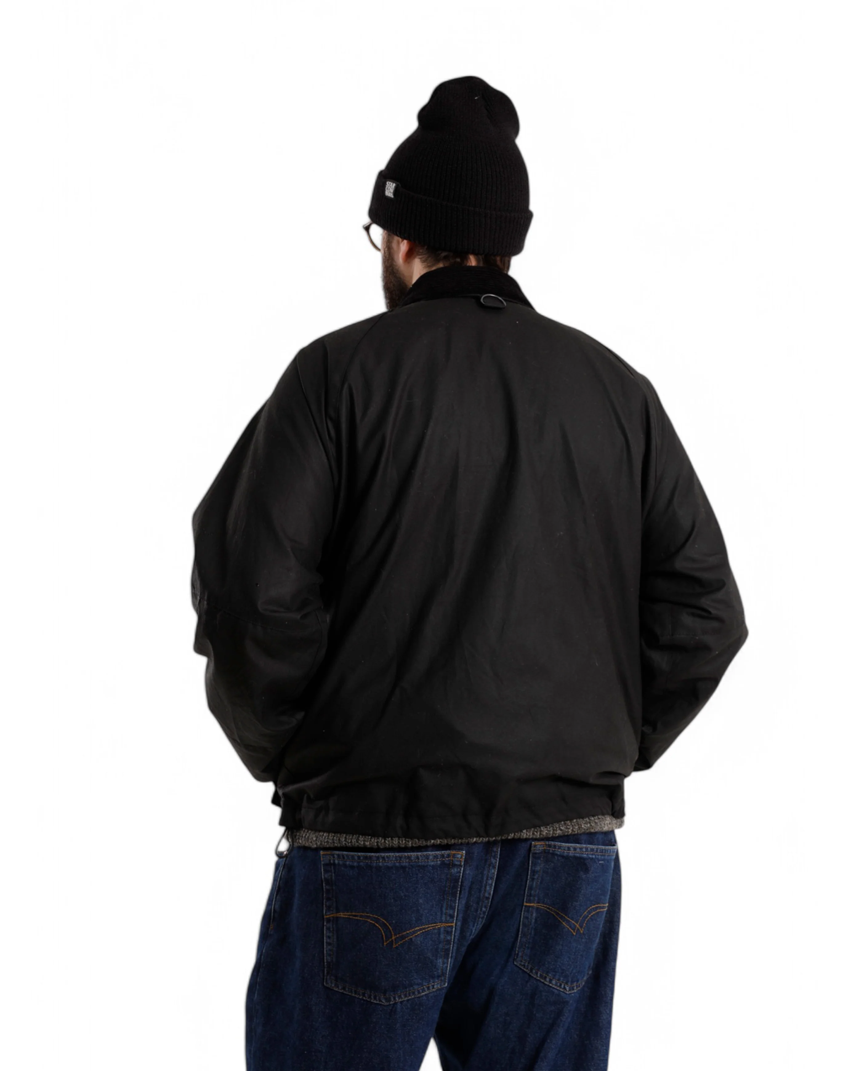 Modified Dryfly Wax Jacket Black - Image 3