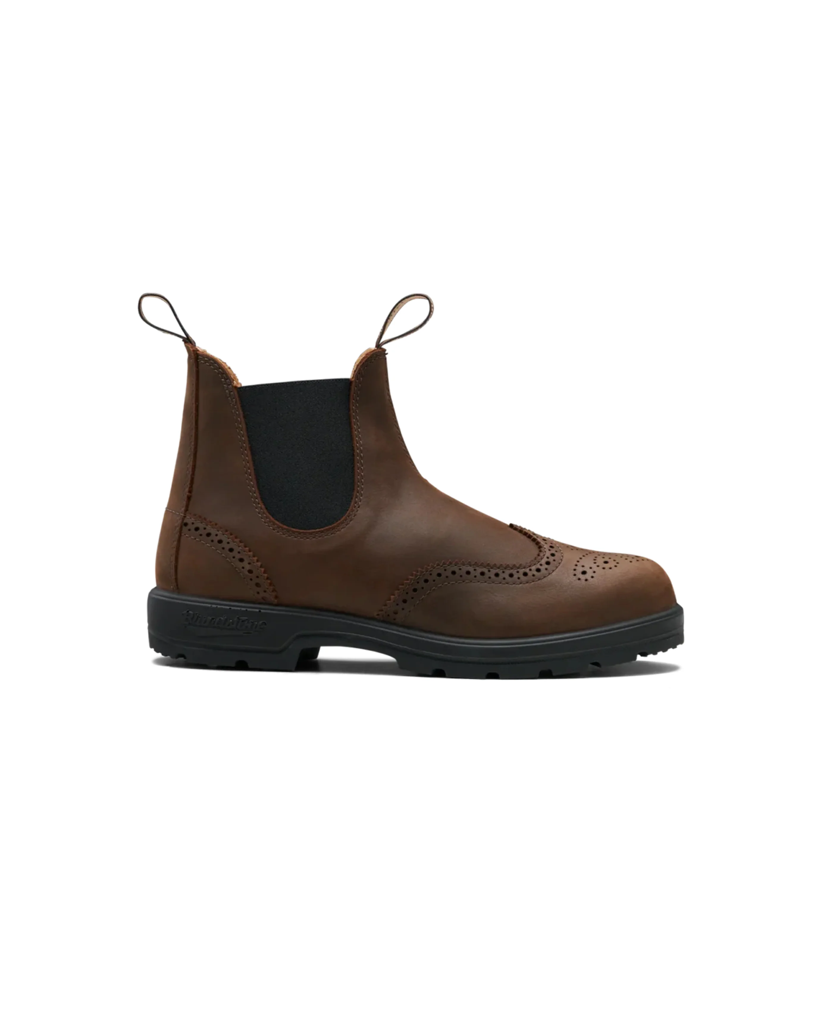 W Classic Chelsea Boots #2444 Antique Brown Brogue