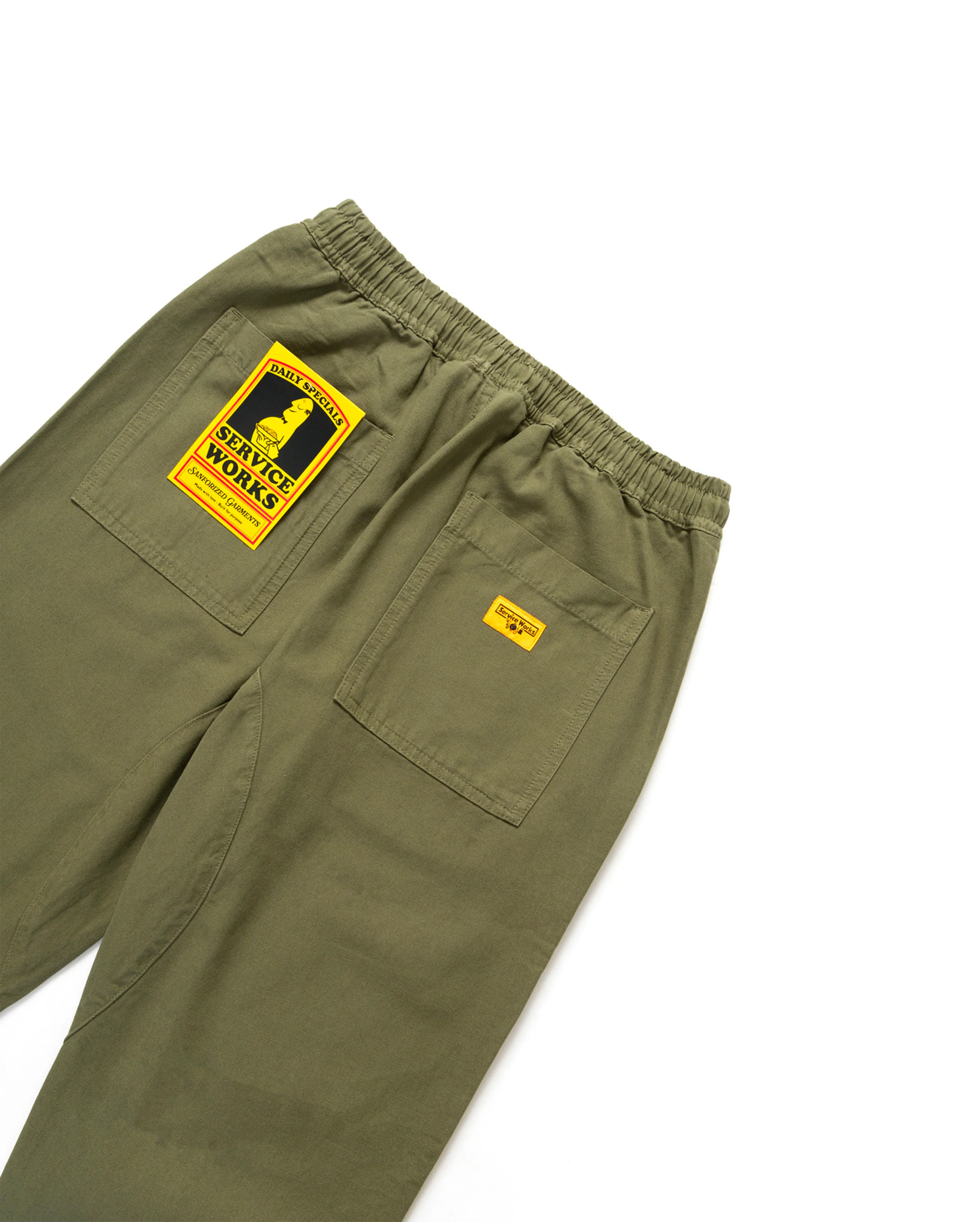 Canvas Chef Pant Olive - Image 2