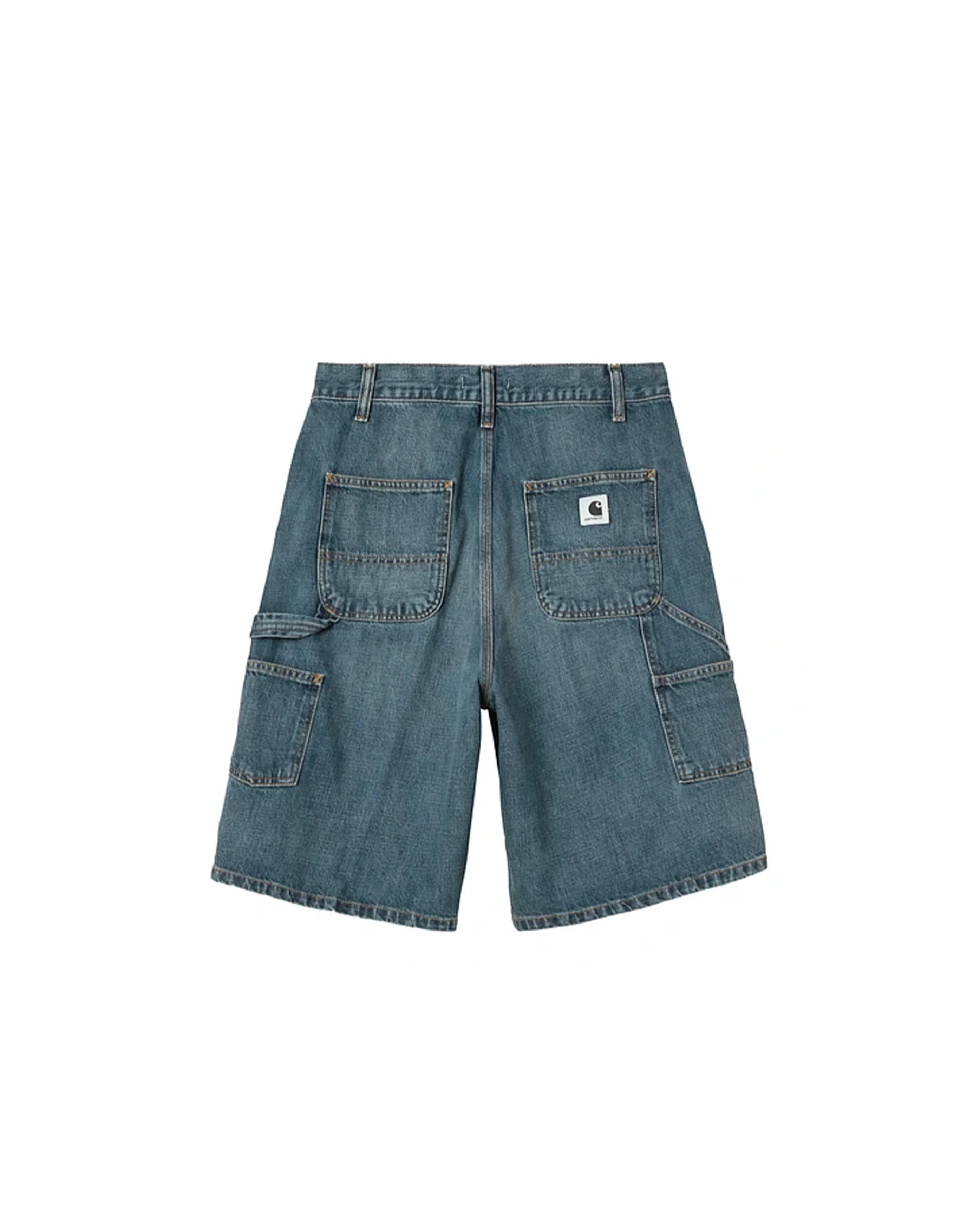Short Brandon Single Knee Short Blue Dark Used Wash Femme - Image 2
