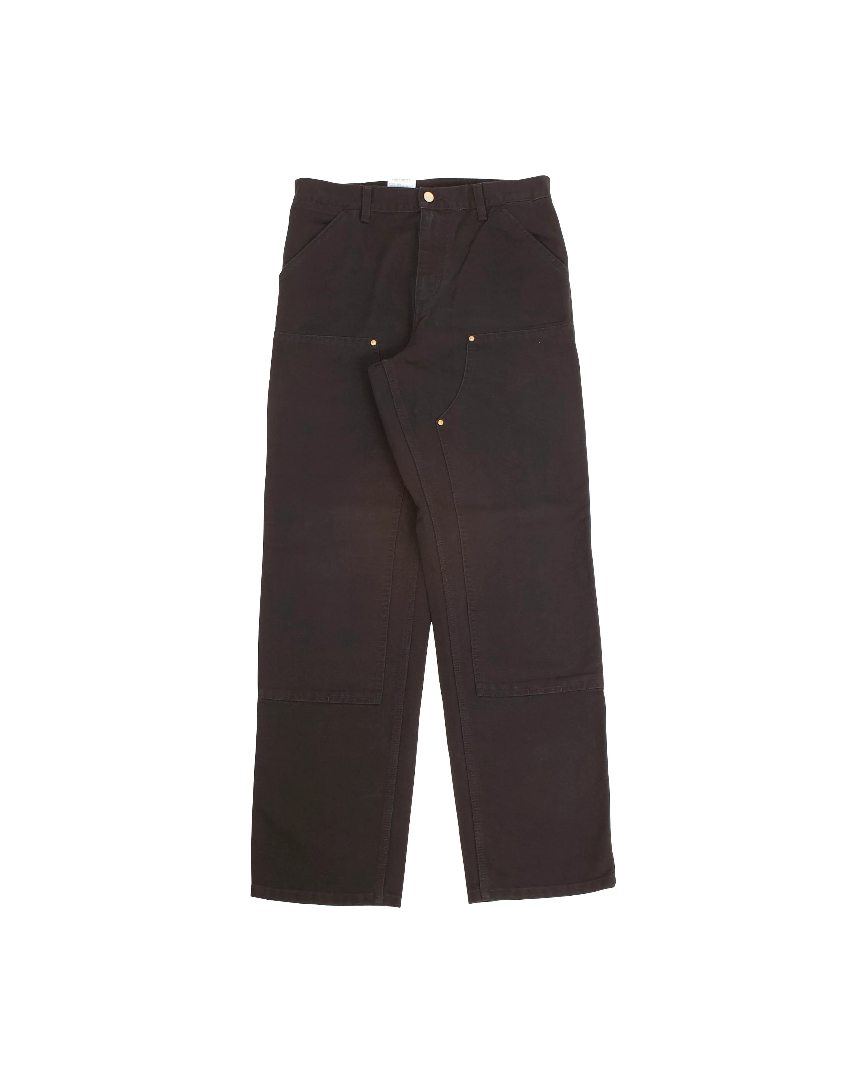 Double Knee Pant Black Aged Canvas
