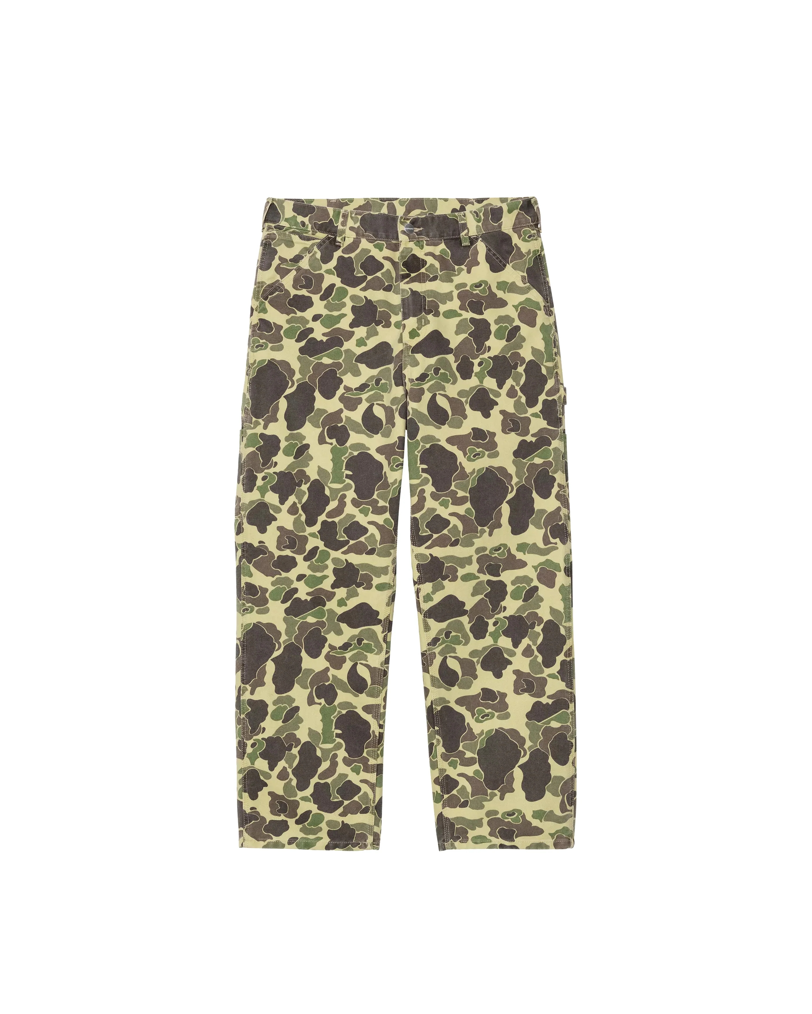 Duck Single Knee Pant Camo Duck Green Stone washed