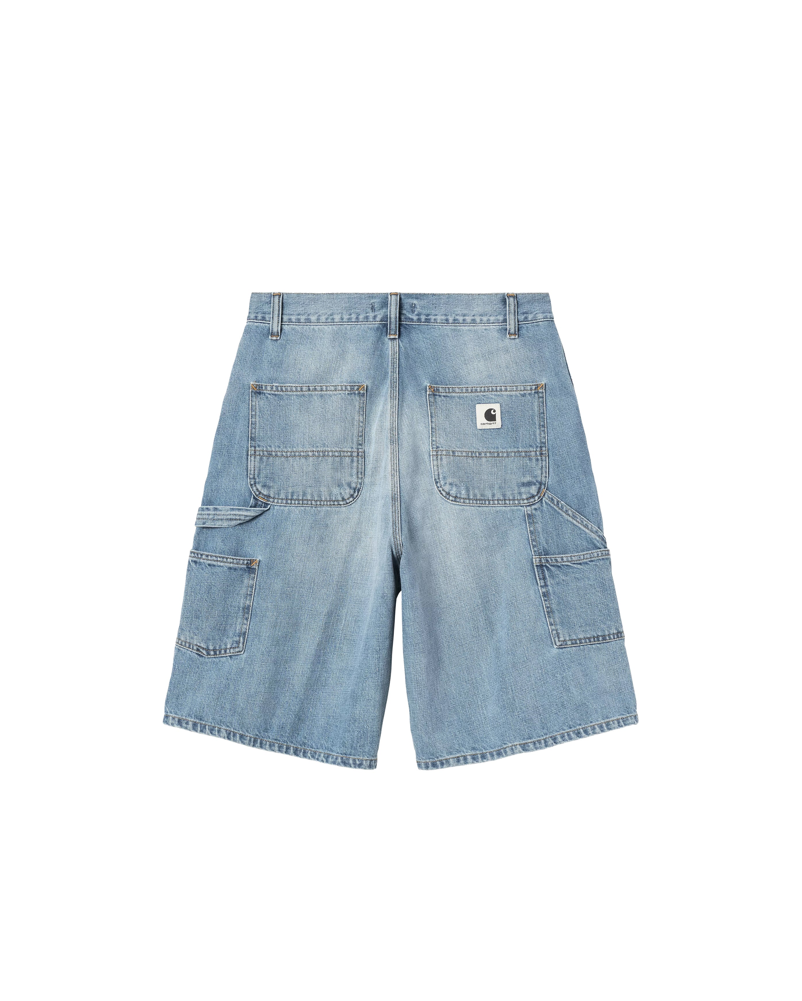 Short Brandon Single Knee Blue Burst Washed Femme - Image 2