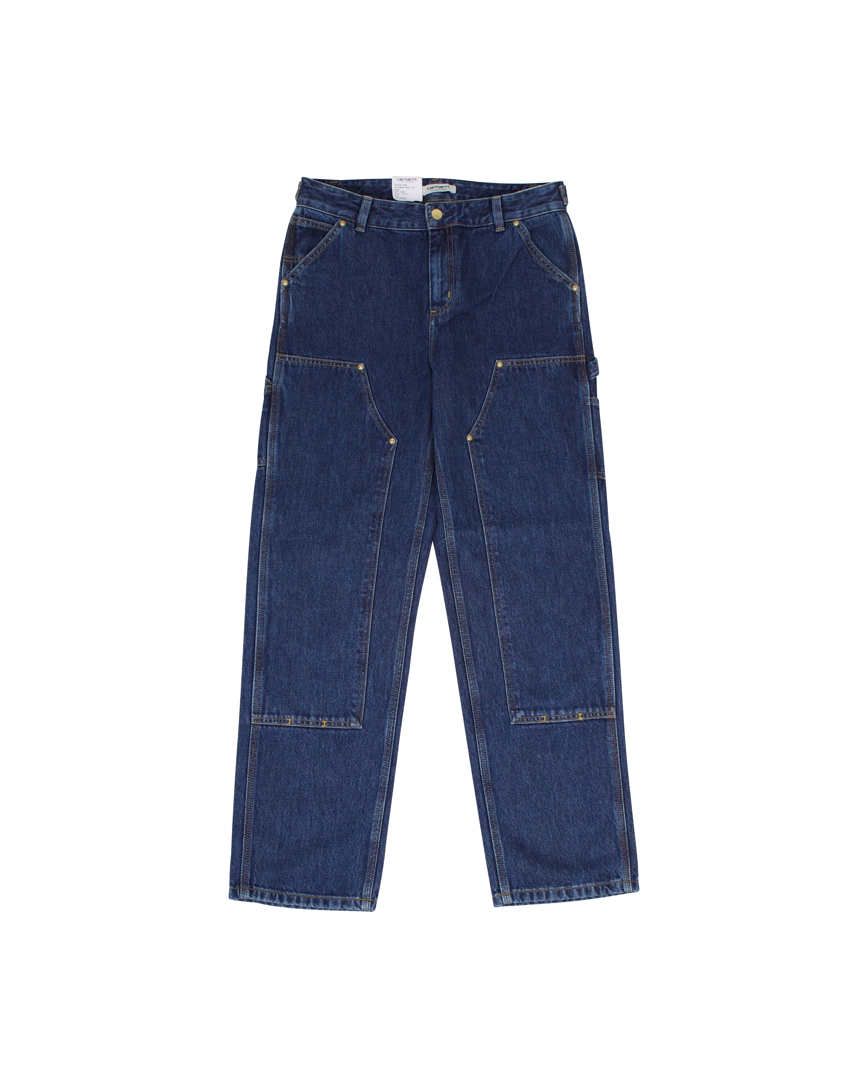 W Nashua Double Knee Pant Smith Denim Blue Stone Washed