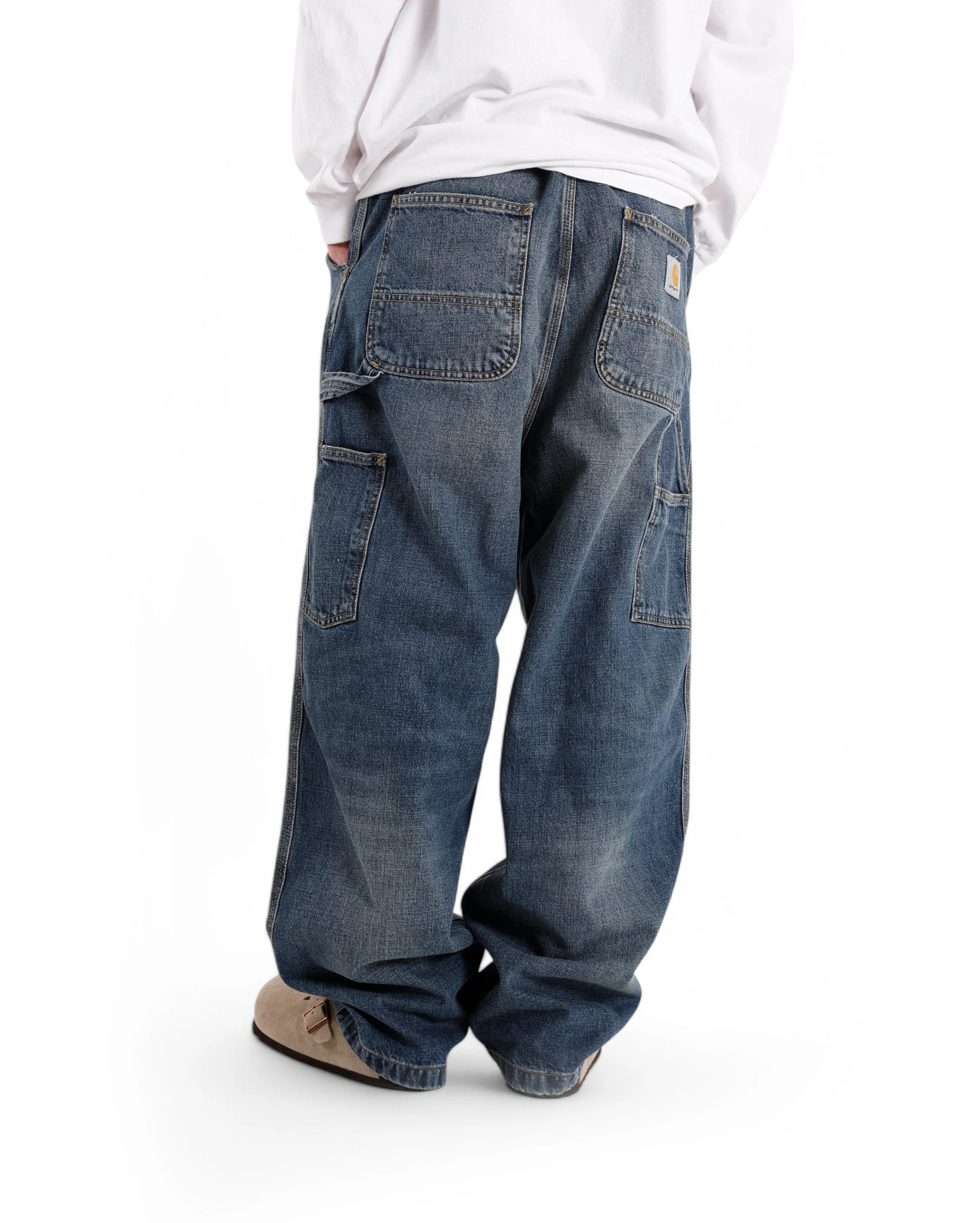 OG Single Knee Pant Blue Dark Used Wash - Image 5