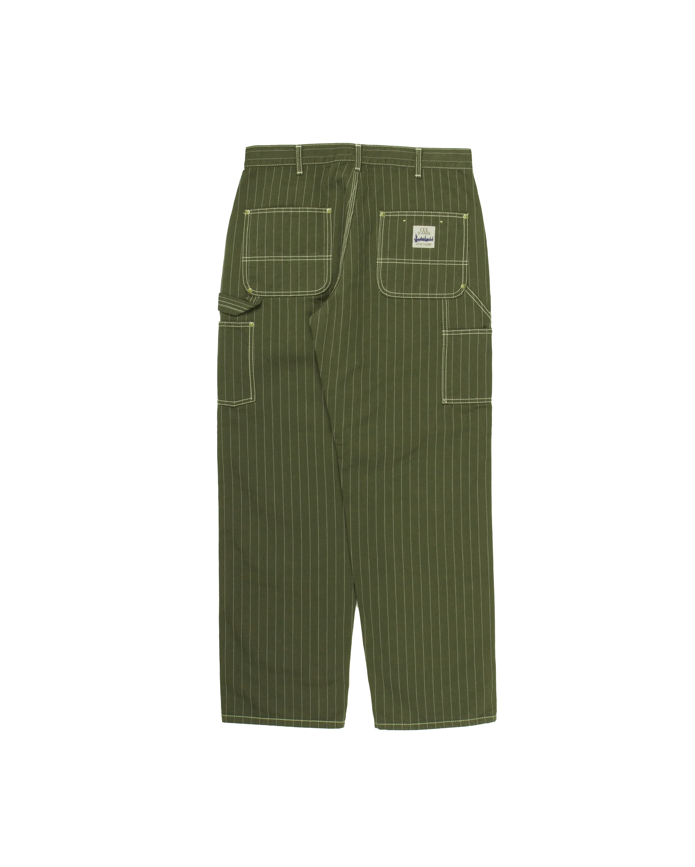 Double Knee Pants Dark Green - Image 7