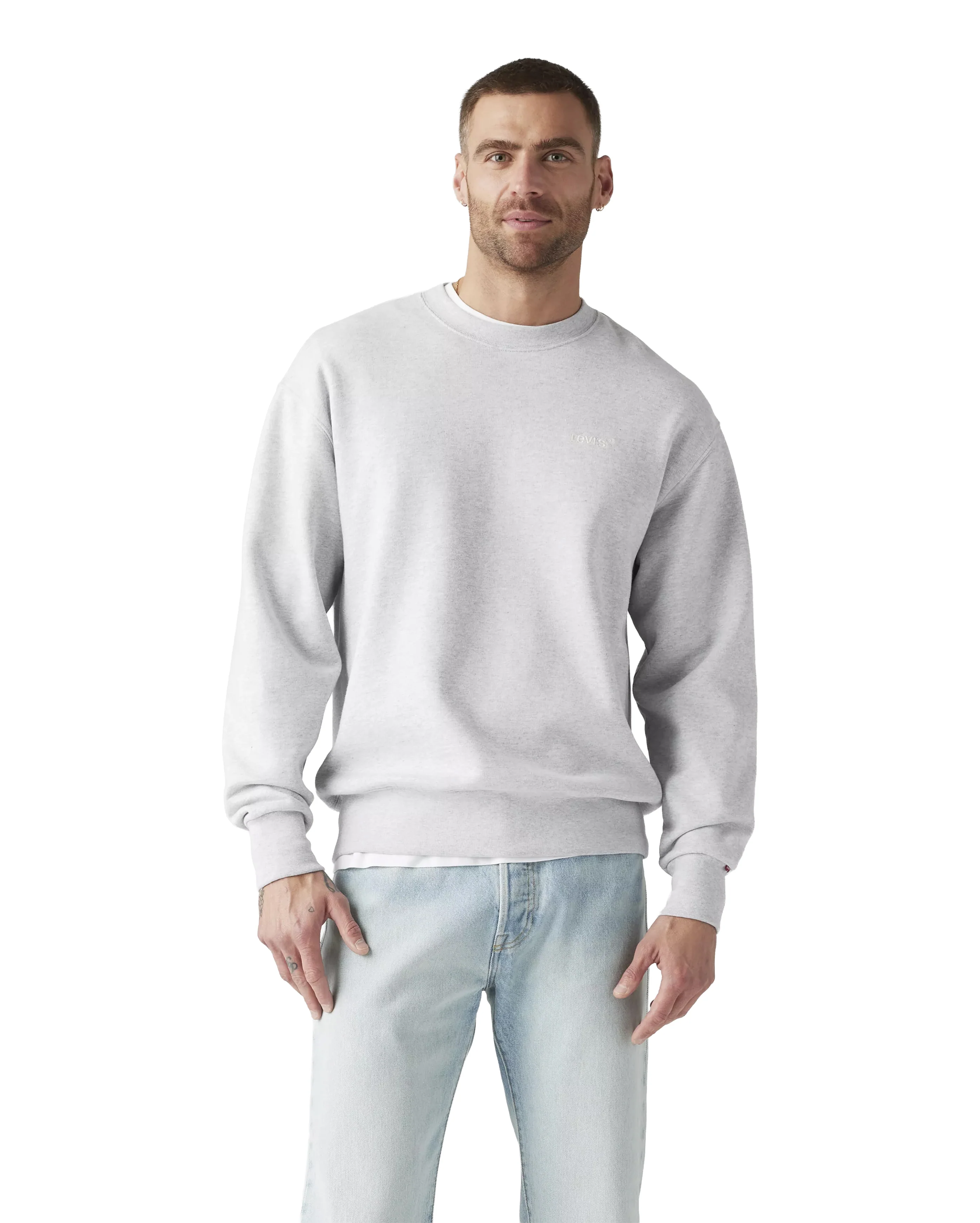 Authentic Crew Light Gray Htr Bros BC03 - Image 2