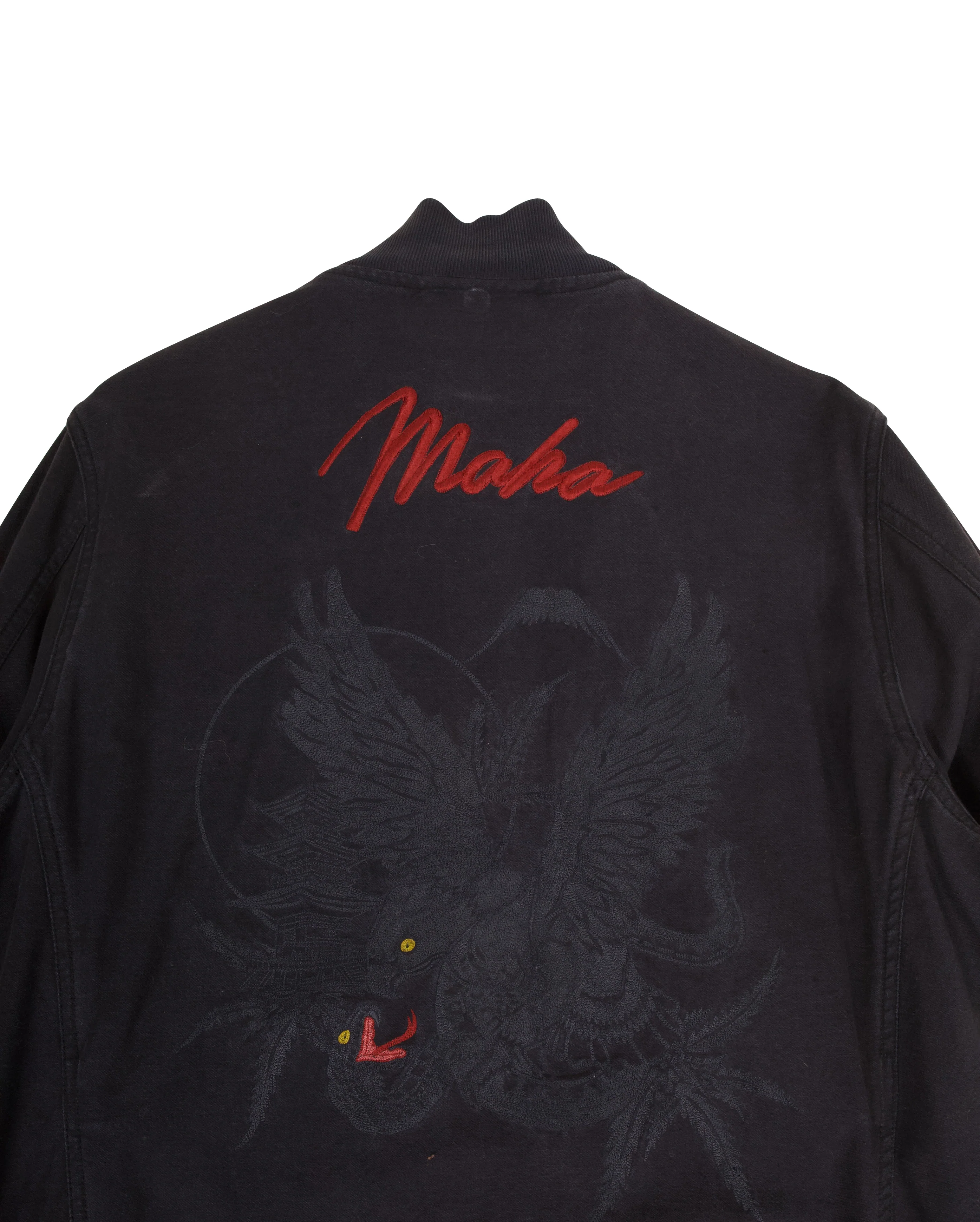 Eagle Vs Snake Stadium Jacket Black - Image 4