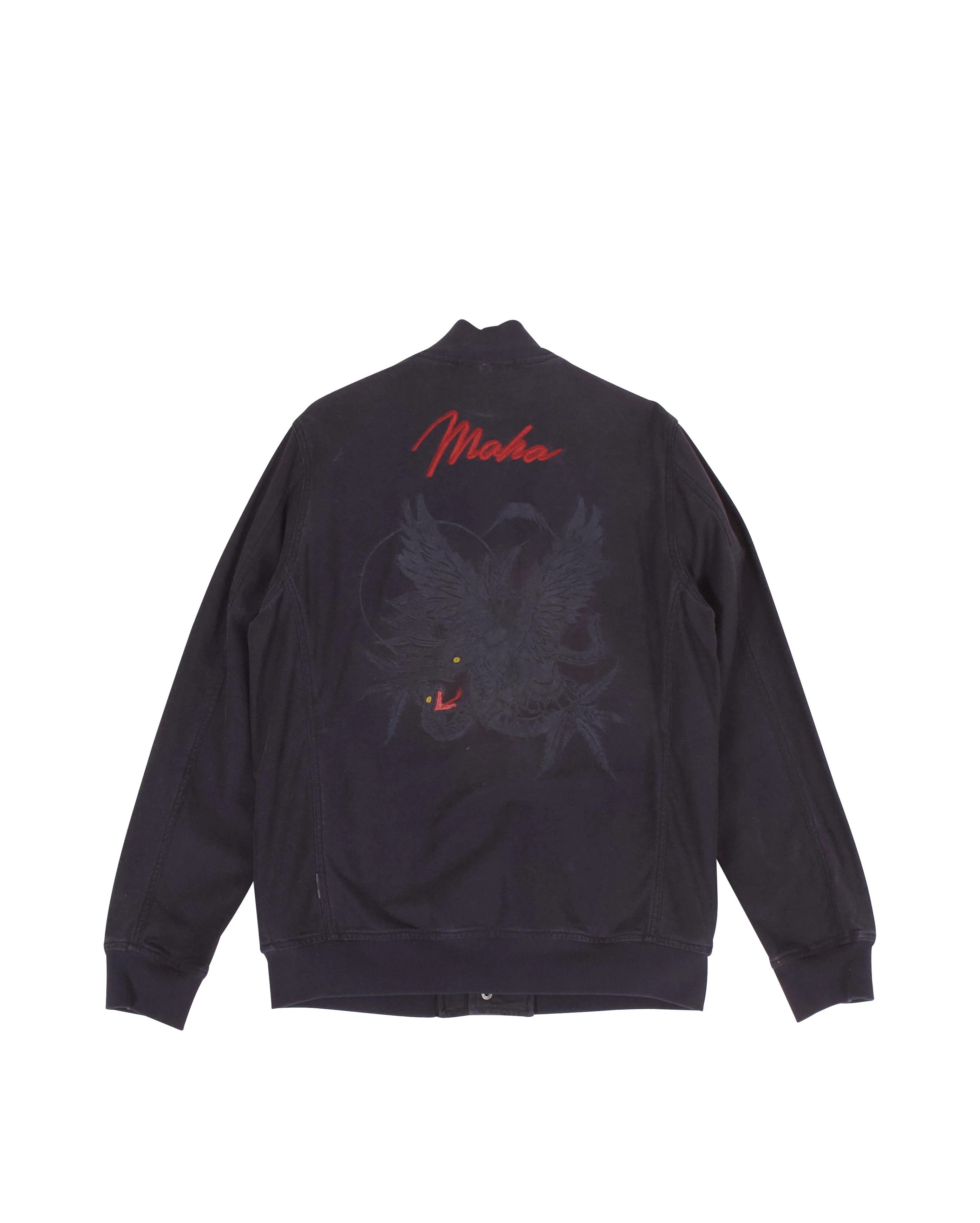Eagle Vs Snake Stadium Jacket Black - Image 5