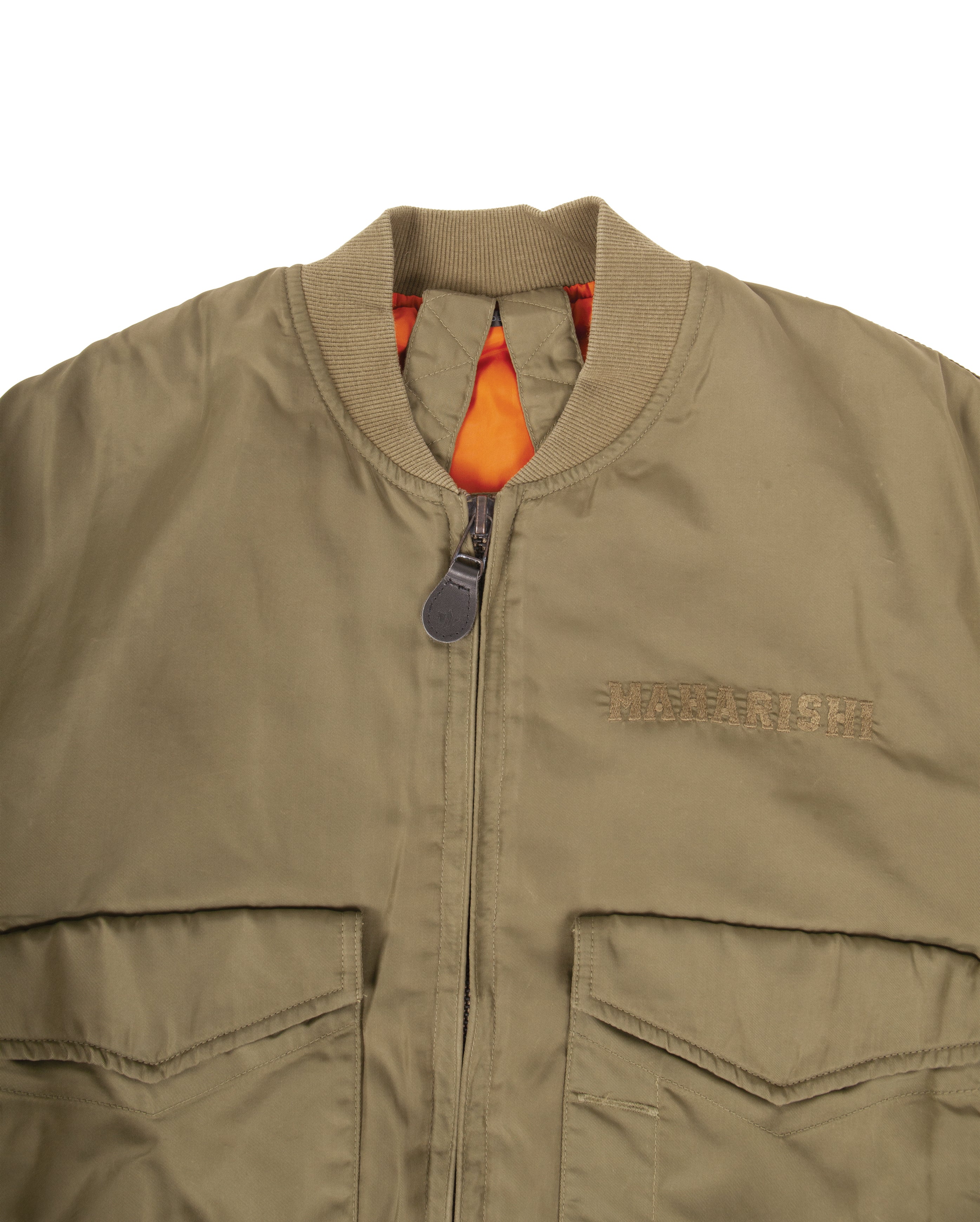Fire Phoenix Flight Jacket Olive - Image 2