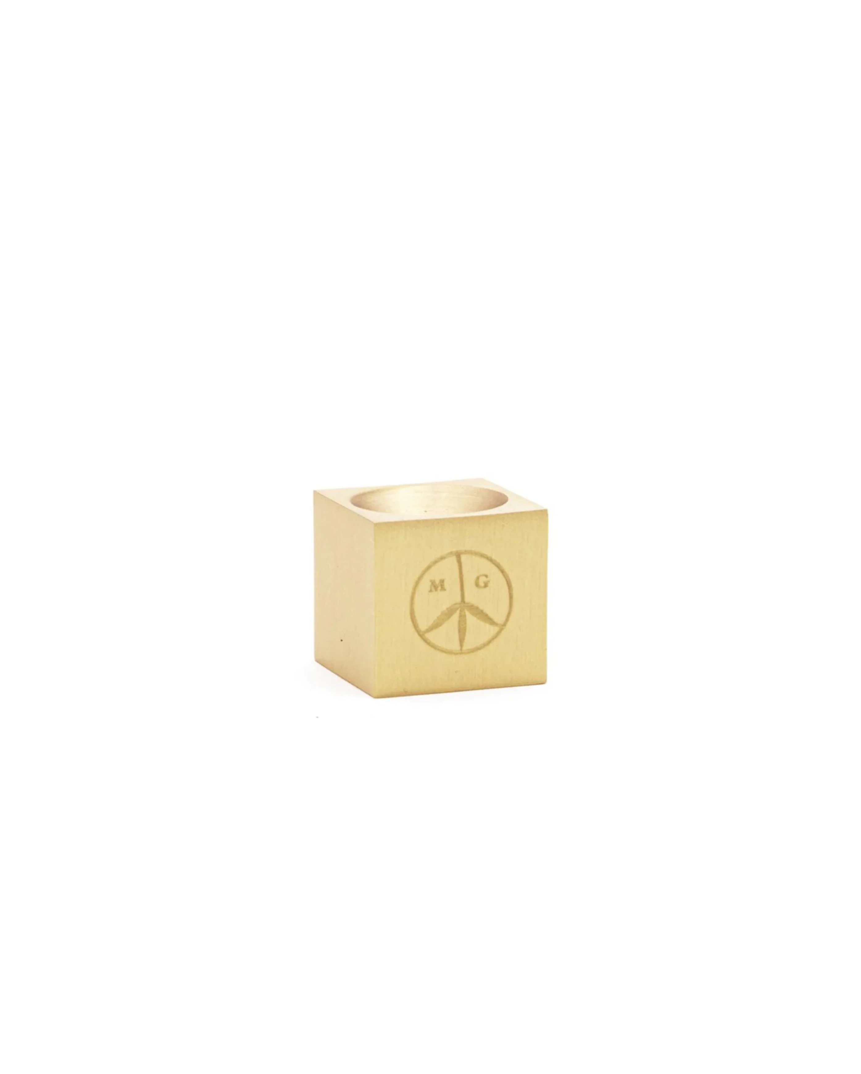 Trifecta Logo Cube Burner Brass - Image 3