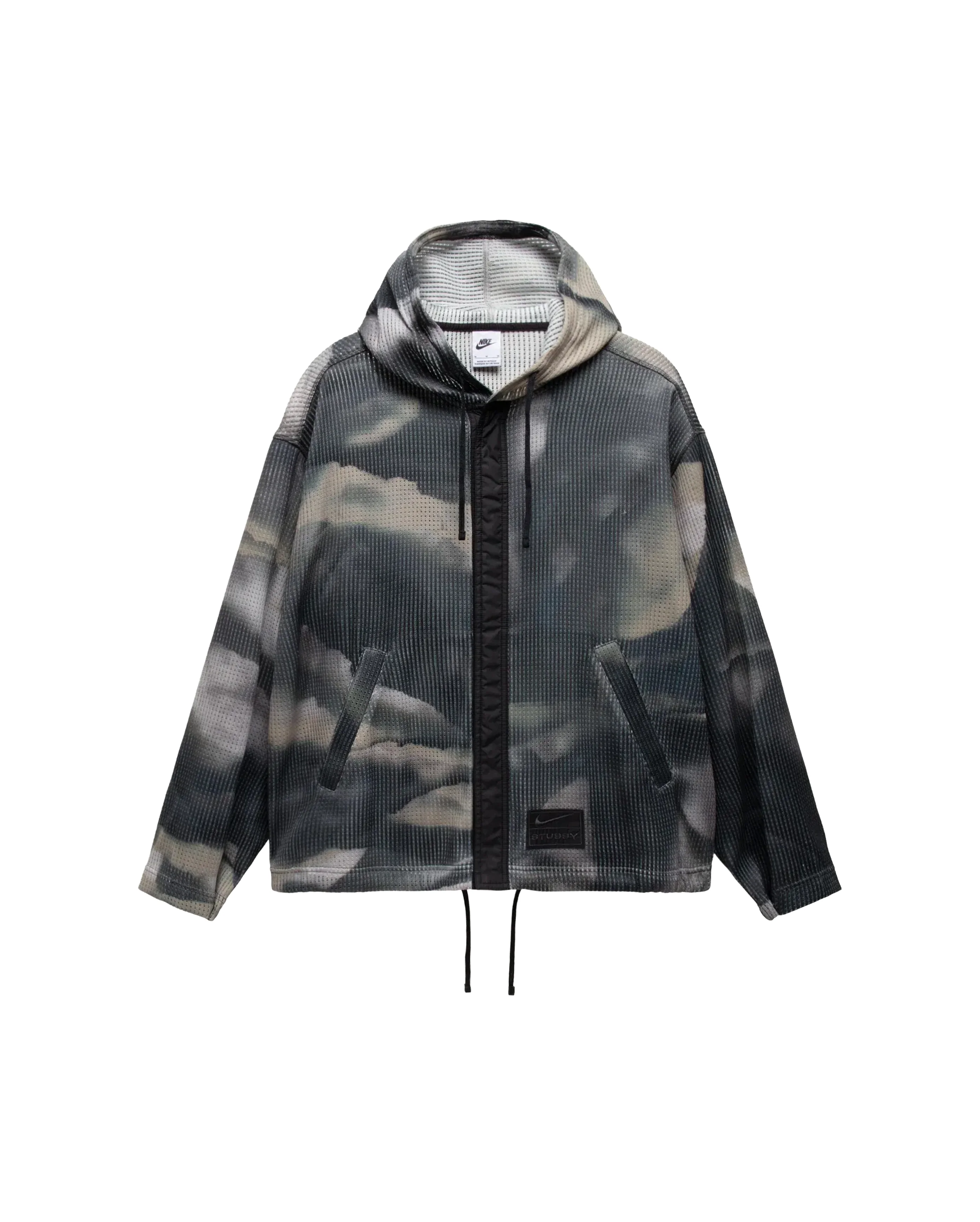 x Stussy Ghillie Allover Print Hoodie Multi-Color Anthracite