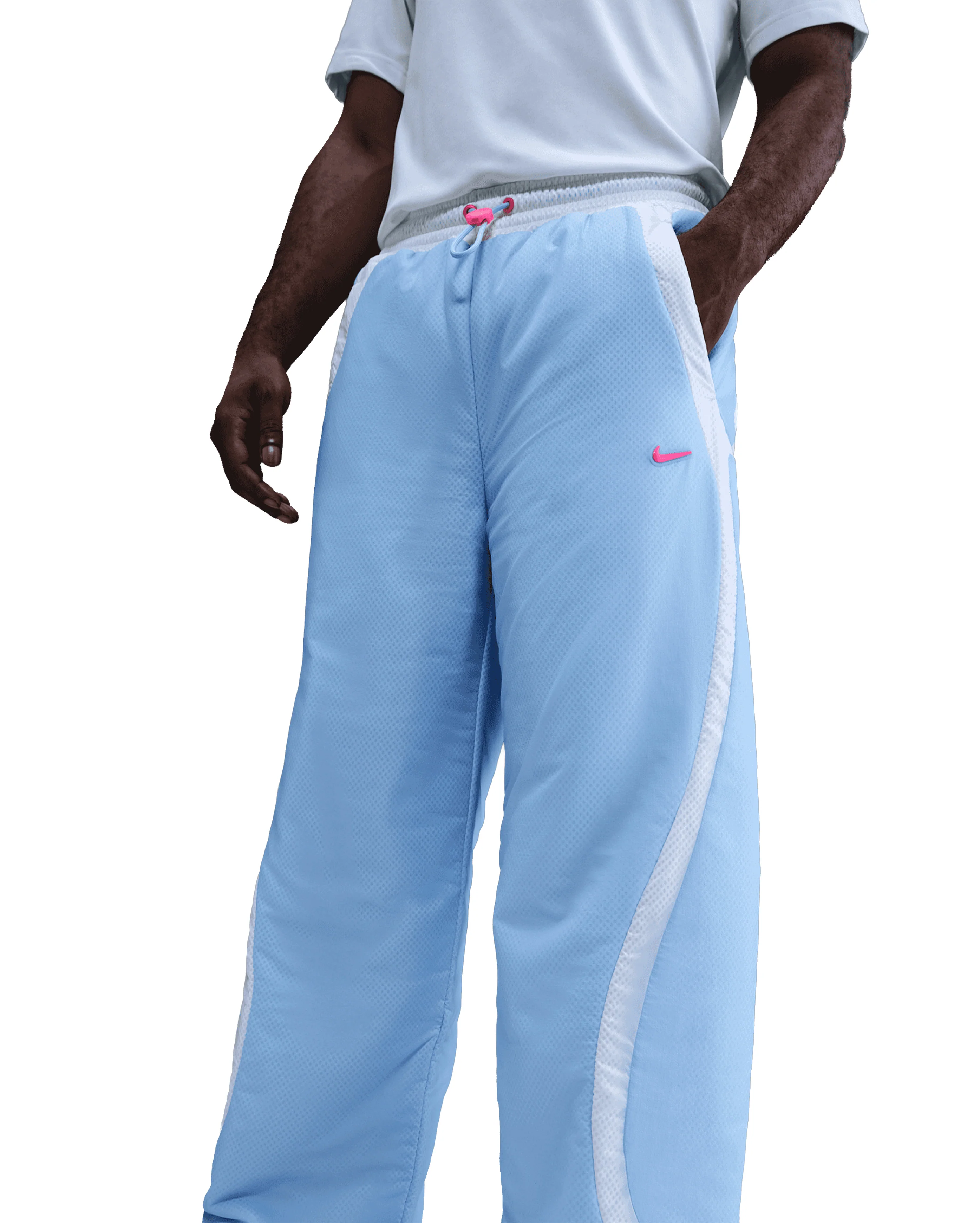 PF Sliced Pod Pant Psychic Blue White Hyper Pink - Image 2