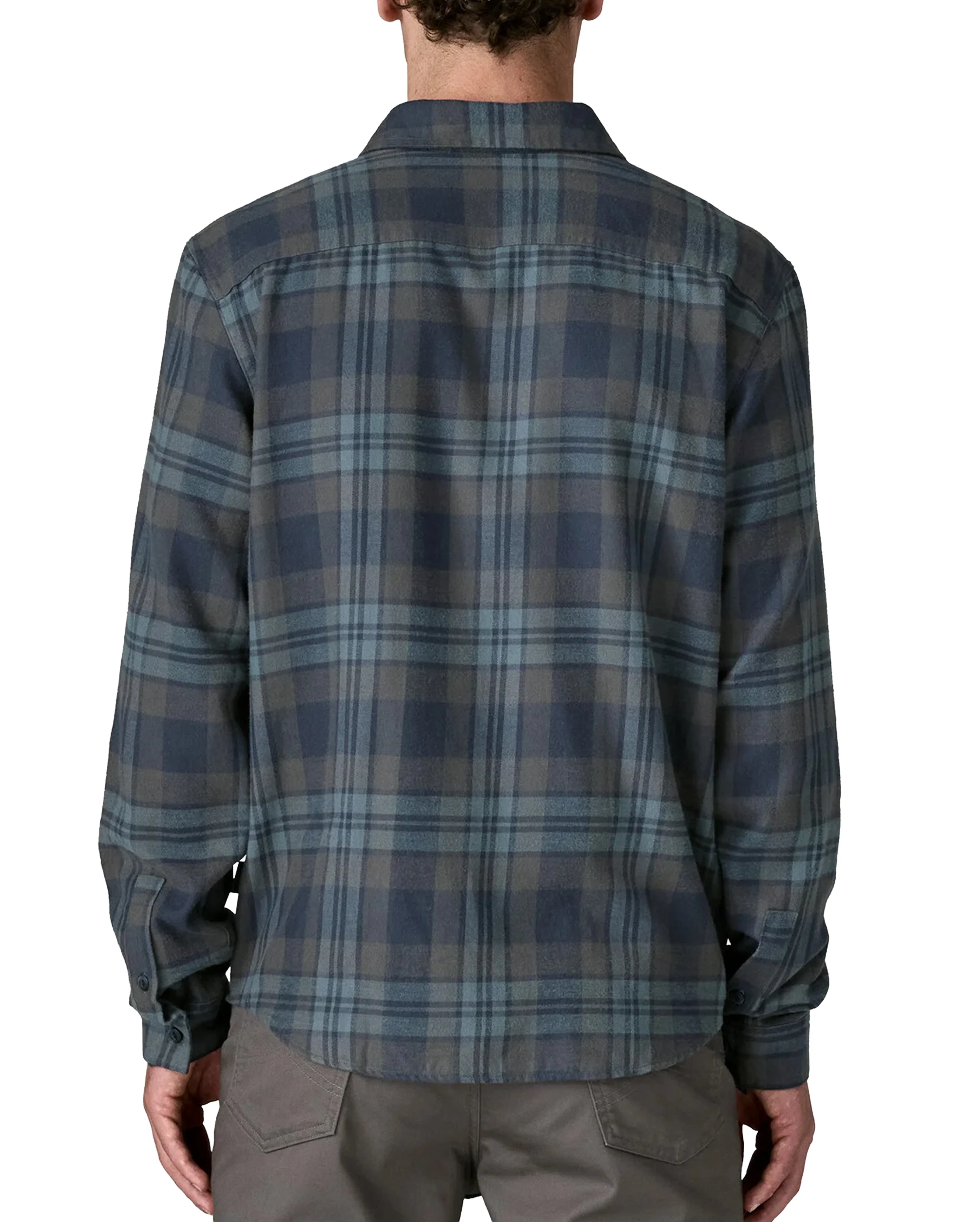 L/S Lightweight Fjord Flannel Shirt Paw Smodler Blue - Image 3