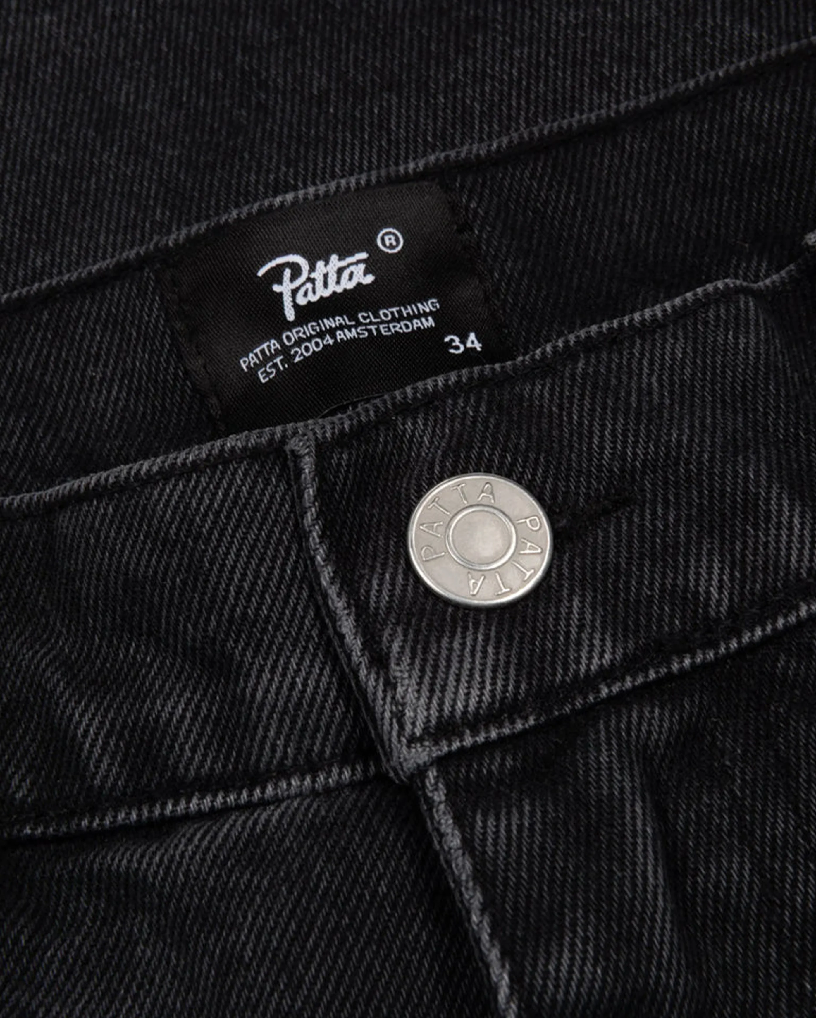 Whiskers Denim Shorts Black - Image 4