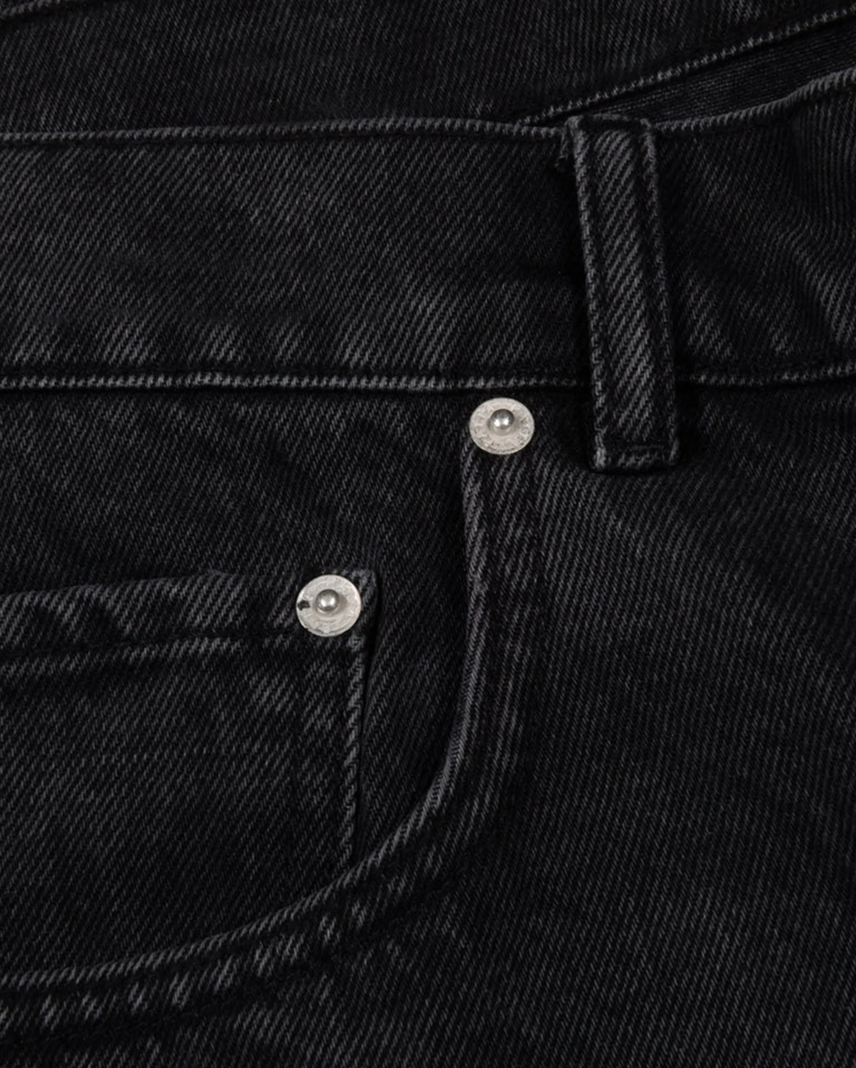 Whiskers Denim Shorts Black - Image 5