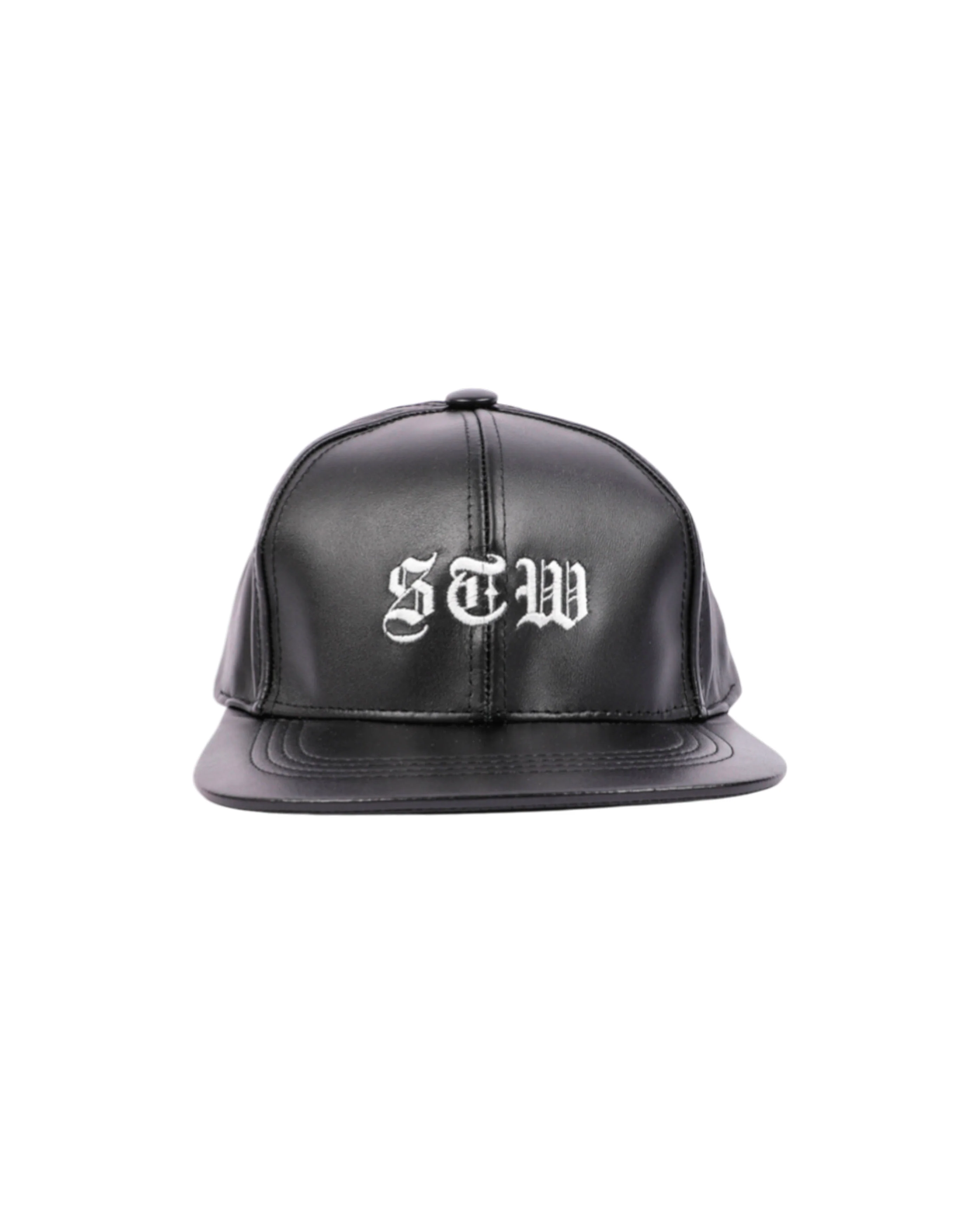 Snapback STW Leather Black