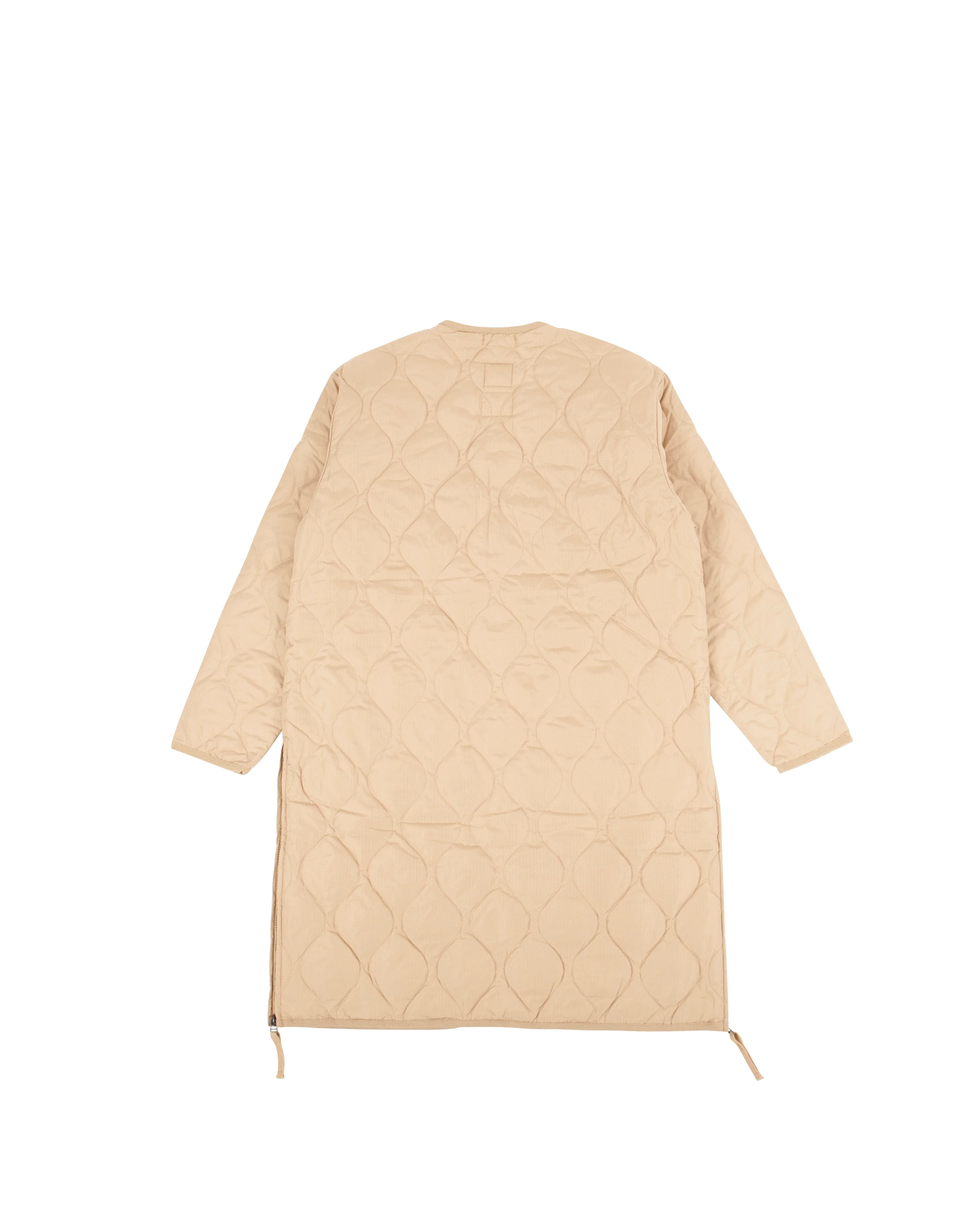 Military V Neck Zip Down Coat Coyote - Image 6