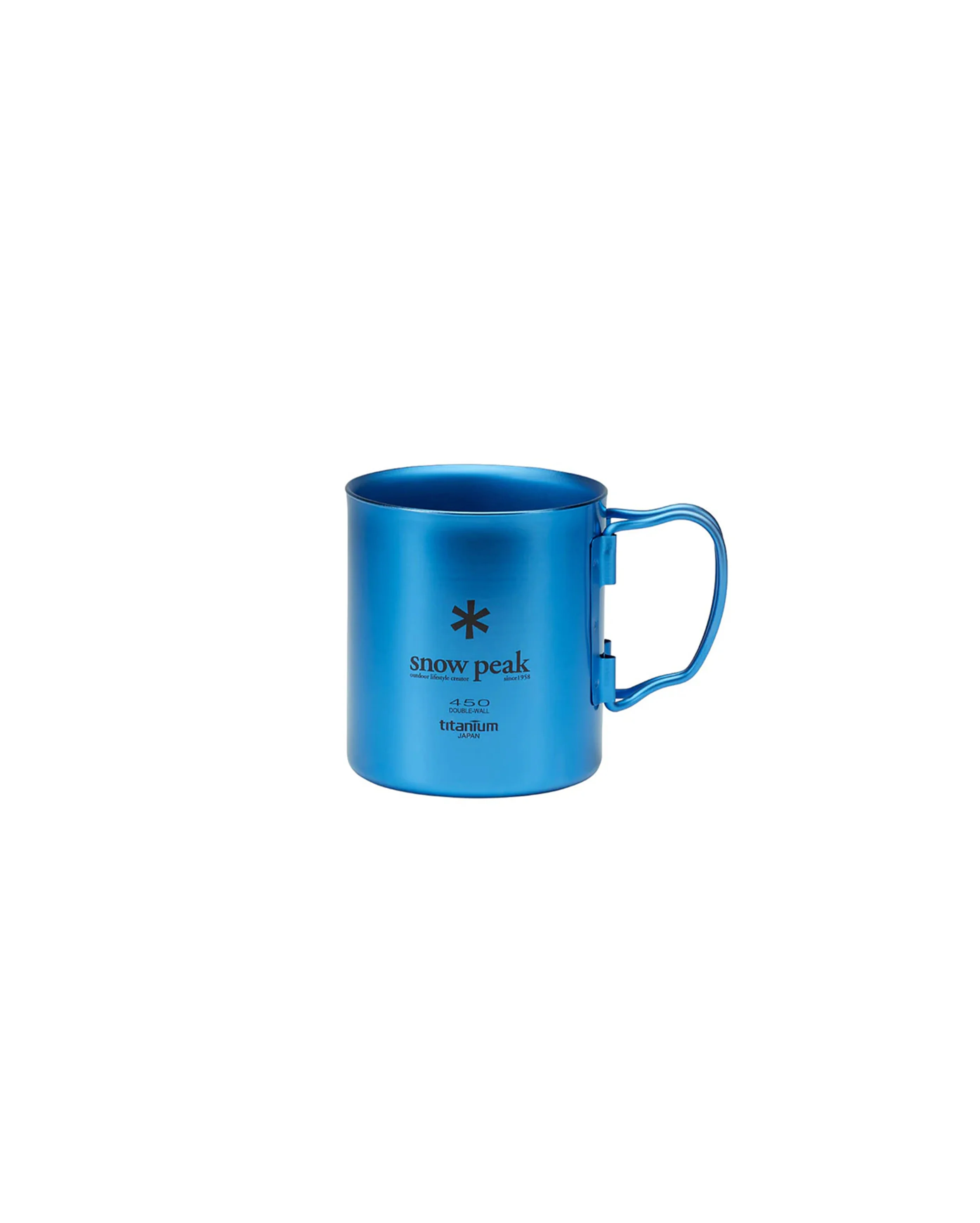 Titanium Double Wall Cup 450 Blue