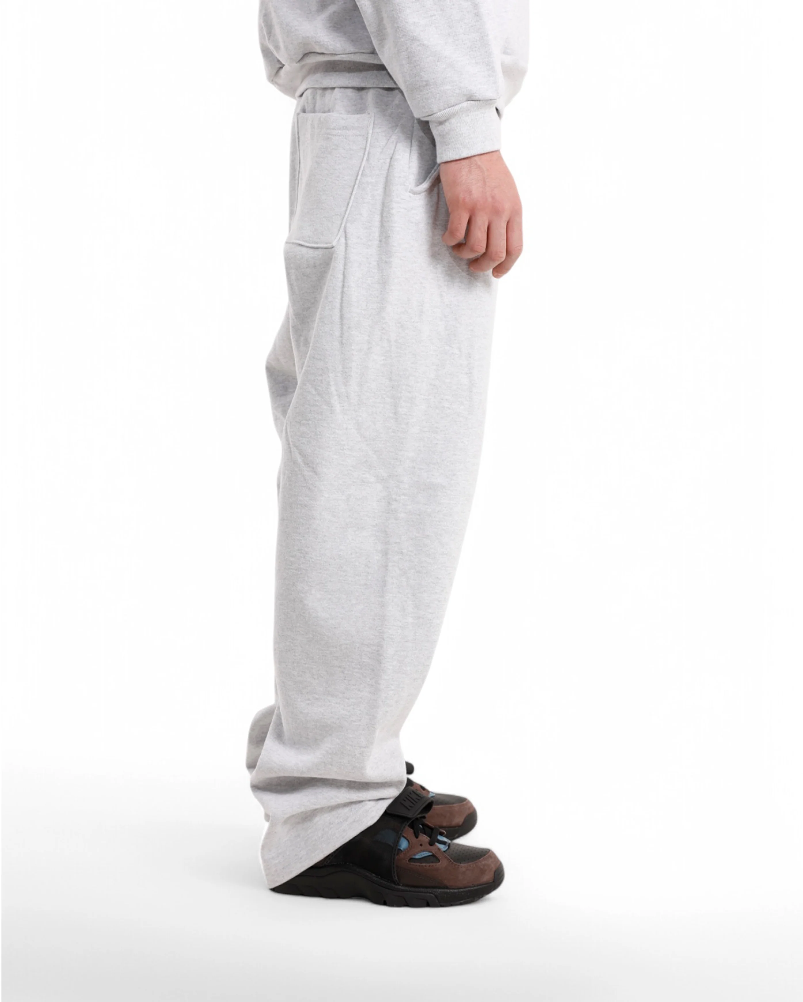 Wide Pant Heather Grey STW Embroidered - Image 5